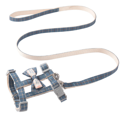 Soft Nylon Escape Proof Adjustable Cat Hiking Harness For Kittens Small Animals