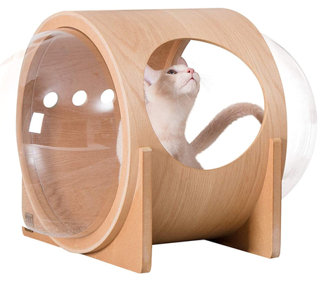 Warm And Cat Bed Capsule For Cat & Dog Made of  Wood