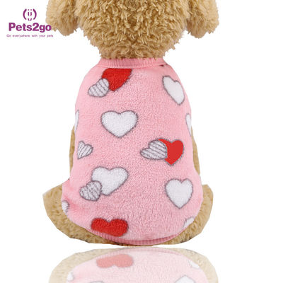 50cm Cartoon Flannel Pets Wearing Clothes For Cup Dog