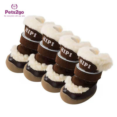 Anti Slip Sole 3.5*2.6cm Dogs Wearing Boots