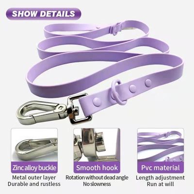 Anti Fouling Waterproof PVC Dog Collar And Leash Set
