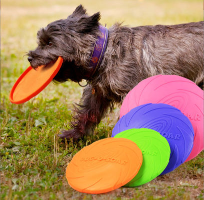 Pet Frisbee Toy Interactive Training Toys Soft Rubber Dog Toys