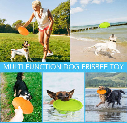 Pet Frisbee Toy Interactive Training Toys Soft Rubber Dog Toys